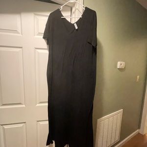 Zenana Womens Black Maxi Dress Size 1X